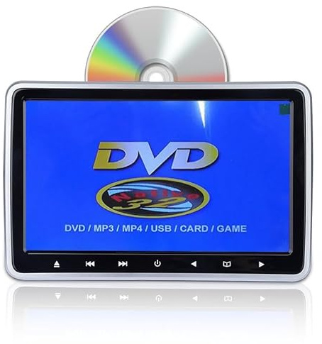 Kopfstützen-TV, 10,1 Zoll externer Kopfstützen-DVD-Monitor Kopfstützen-Monitor Saugkopfstützen-DVD-Monitor