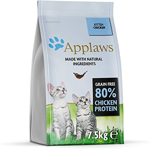Applaws Kitten Trockenfutter mit Huhn, komplett und getreidefrei für junge Katzen im Alter von 1-14 Monaten (1 x 7.5 kg Packung)