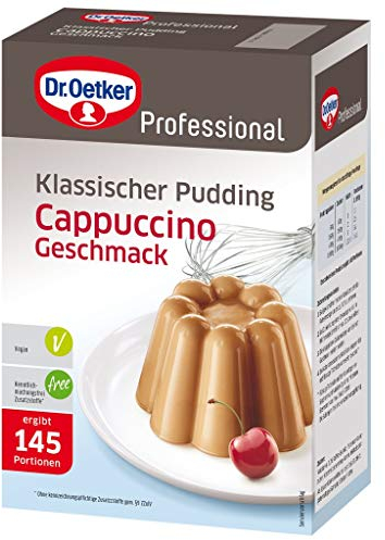 Dr. Oetker Professional Klassischer Pudding mit Cappuccino-Geschmack, Puddingpulver in 1 kg Packung