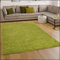 Paco Home Shaggy Hochflor Langflor Teppich Sky Einfarbig in Grün, Grösse:Ø 120 cm Rund