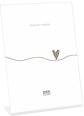 Deknudt Frames S58RL1V Cadre Photo sur Pied Vertical Résine Transparent 20 x 30 cm