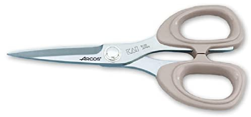 Arcos Serie Deluxe - Tijeras Costura - Tijeras Costura de Acero Inoxidable de 135 mm de longitud - Tijeras Mango ABS Color Gris