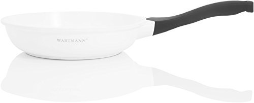 Wartmann Omelettpfanne mit Ilag Keramikbeschichtung - 24 cm / 9.5 zoll (weiß)