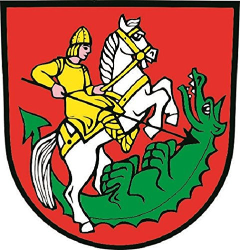 U24 Aufkleber St. Georgen im Schwarzwald Wappen Autoaufkleber 16 x 16 cm Sticker Konturschnitt