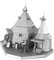 Fascinations MMS441 Metal Earth Metallbausätze - Harry Potter Hagrid´s Hut, lasergeschnittener 3D-Konstruktionsbausatz, 3D Metall Puzzle, DIY Modellbausatz mit 2 Metallplatinen, ab 14 Jahre