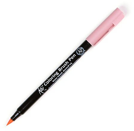 SAKURA Koi Pinselstift - Flexible Pinselspitze - Tinte auf Wasserbasis - Leicht mischbar für lebendige Farben - Ideal für Skizzen, Tagebücher und Illustrationen - Fuchsia