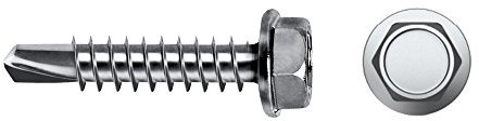 Celo 948167504K - Tornillo Punta Broca Din 7504K Cabeza Hexagonal Diámetro 4,8X16 Mm Cincado, 250 Unidades
