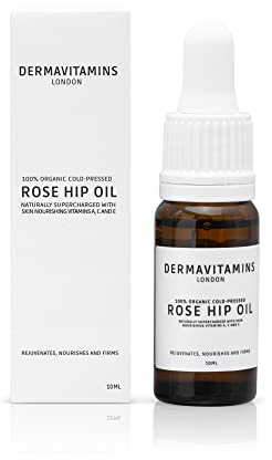 DermaVitamins 100% Organic Cold-Pressed Rose Hip Oil (10ml)