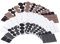 AGT Rutschstopper: 330-teiliges Filzgleiter- und Möbelpuffer-Set, schwarz/braun/weiß (Filzgleiter selbstklebend, Filzgleiter selbstklebend Set, Selbstklebende Fliesen)
