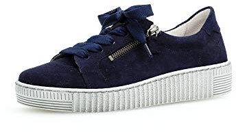 Gabor damen sneaker, frauen low top sneaker,best fitting,reiãÿverschluss,optifit wechselfuãÿbett, feminin elegant damen ,bluette,40 eu / 6.5 uk
