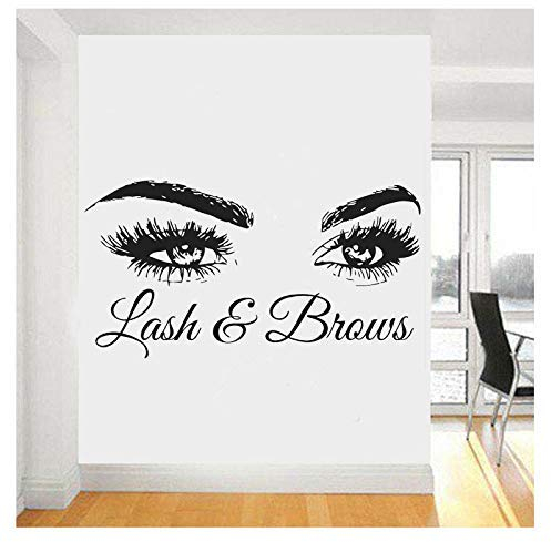 Fototapete Wimpern Wimpern Wohnkultur Augenbrauen Brauen Schönheitssalon Dekor Wandtattoo Augen Zitat Make Up Fenster 108X57Cm