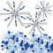 24 Stück Weihnachten Schneeflocken Drähte Formen Schneeflocken Metalldraht mit 400 Mischfarben Perlen 3 Größen für DIY Perlen Band Party Dekorationen Lustiges Perlen Projekt (Blau, Silber, Weiß)