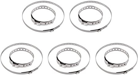 10 piezas Abrazaderas palier fuelle universal acero inoxidable set,Kit de abrazadera de engarce de arranque Junta homocinética del eje ajustable Bridas Cardan Set Para eje motriz/CV