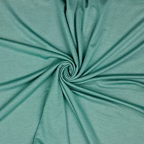 Modal-Jersey Modalstoff 27 Farben 0,5x1,45m Jerseystoff Tencel(TM) Modal Oeko-Tex zertifiziert, Farbe:hellpetrol