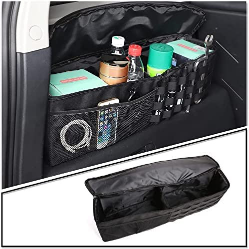 Kofferraum/Heckbox Organizer linke Seite Tablett Oxford-Tuch schwarz Multifunktions-Aufbewahrungsbox für Toyota FJ Cruiser 2007–2021 Auto-Telefonablage (linke Seite, 1 Stück)