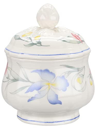 Villeroy & Boch Zuckerdose Riviera, Blumig, Porzellan, Keramisch, Zuckerdose, 11,5 cm