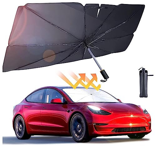 Parasol Coche, Plegable Parasol Cars, con Bolsa De Almacenamiento Coche Parasol, para MayoríA De Coches, SUV, Camiones,55×32In