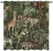 YUANZU Safari Wild Tier Vorhänge Bär Giraffe Dschungel Ösen Gardinen mit Blickdichte Vorhang Kälteschutz Blackout Curtain Kinderzimmer Schlafzimmer Verdunkelung Fenster, 2 Stück, H 220 x B 140 cm