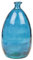 3.4L Vintage Large Tear Shaped Stem Coloured Recycled Durable Glass Flowers Table Centrepiece Vases (Blue)