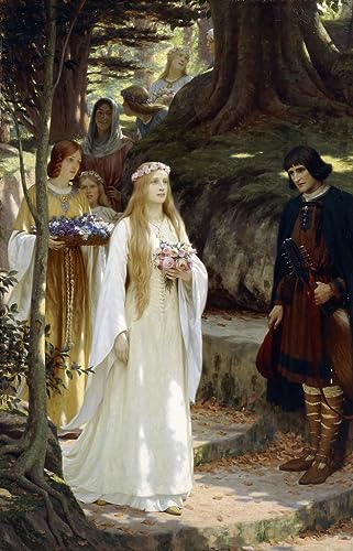 Leinwanddruck Und Poster Wandkunst Bild Reproduktion My Fair Lady von Edmund Blair Leighton für Wohnkultur 60x90cm