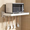 Étagère murale pour four électrique à micro-ondes | Support compact pour micro-ondes mural | Solution de rangement pratique | Installation facile | Design durable et robuste