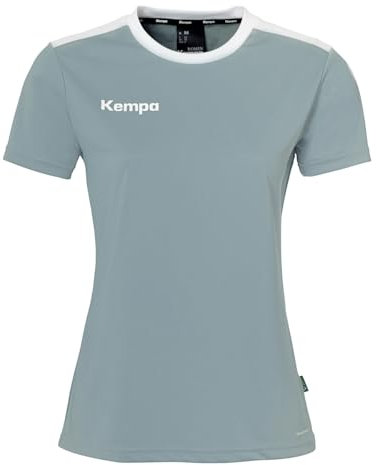 Kempa Damen Emotion 27 T-Shirt, Aqua/Weiß, XL EU