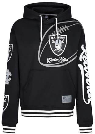 Recovered Hooded Sweatshirt - NFL - Las Vegas Raiders 'Raider Nation' Black XL