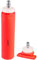 Speeron Trinkflaschen Fitness: Faltbare Trinkflasche mit geradem Boden, BPA-frei, 500 ml, orange (Wasserflasche Sport, Wanderwasserflasche, Getränkehalter)