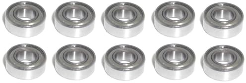 Kugellager 5x11x4 mm - MR115 ZZ metallgedichtet 10 Stück - rcbay | Chromstahl Miniatur Rillenkugellager für 5mm Welle