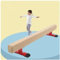 Schwebebalken Anfänger Üben Balken Für Kleine Turnerinnen Und Turner, Gymnastik Fertigkeiten Training Balance Beam Mit Anti-Rutsch-Boden, Kindergarten Sportgeräte, Geschenke Für Mädchen Kinder(170cm/6