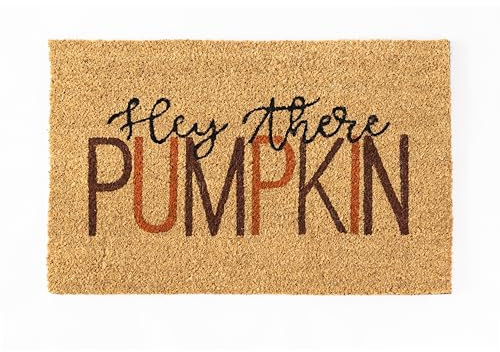 Garden Mile Pumpkin Decor 60cm x 40cm Outdoor Door Mat Heavy Duty Coir Door Mats For Outside Waterproof Outdoor Mats For Front Door Autumn Themed Welcome Mat for Home Halloween Autumn Decorations