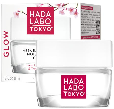 Hada Labo Tokyo Glow Skin Feuchtigkeitscreme Tag & Nacht, 50 ml | Hyaluronsäure, Tranexamsäure, Für strahlend aussehende Haut