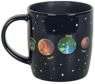 Something Different Wholesale Heat-Changing Solar System Mug - Ceramic 500ml with Twinkling Stars & Planet Design, Magical Transformation with Hot Beverages, Handwash Only, Durable & Stylish