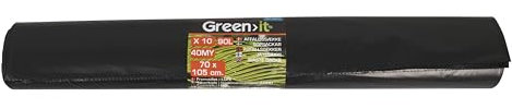 HOME IT® Sacs poubelle noirs 90L - 40 microns, résistants et polyvalents