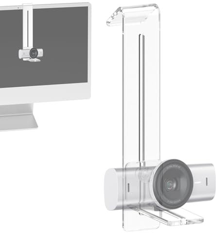 TOCCOOL Center Screen/Middle Screen Webcam Mount, Position Webcam Anywhere on Monitor, Laptop Screen, Compatible with Logitech MX Brio, C920x, C922, C930 Webcams