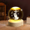 3D Kristallkugel Nachtlicht, Jesus Betende 3D-glaskugel Mit Holzsockel Kristallkugel Nachtlicht Kreative Nachtszene Astronomie LED Ball Lampe,Mit Holzsockel, Christliche geschenke