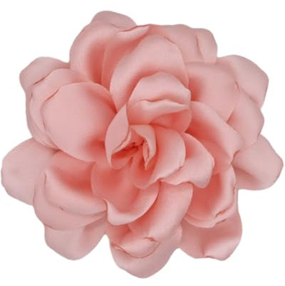 LOZTBUE 1 pièce de broche de fleurs de roses, grande broche de mousseline, pince à cheveux, classique, élégante, faite à la main, de fleurs, appropriée pour le mariage, la fête (Rose clair)