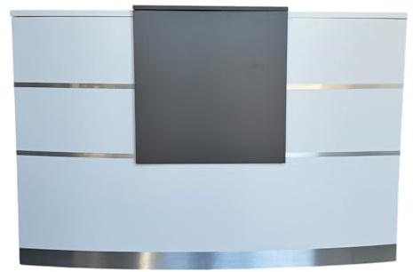 Jet-Line® Büromöbel | Empfangstheke | Theke Tresen | für Ihr Büro Valence | weiß Salon Kanzlei Praxis Salon Möbel von 160 cm