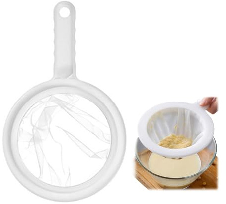 TSUOUKL 1 PCS Filtro a Setaccio, 400 Mesh, Filtro per Alimentare,filtri a rete in nylon, per Filtrare Liquidi, Olio, caffè, Vino, Succhi E Marmellate
