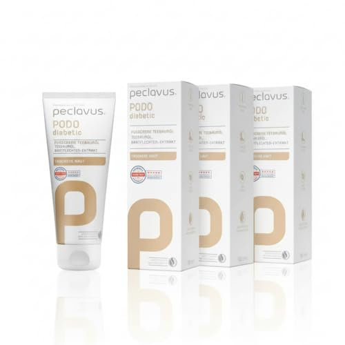 Peclavus PODOdiabetic Fußcreme Teebaumöl 3x100ml