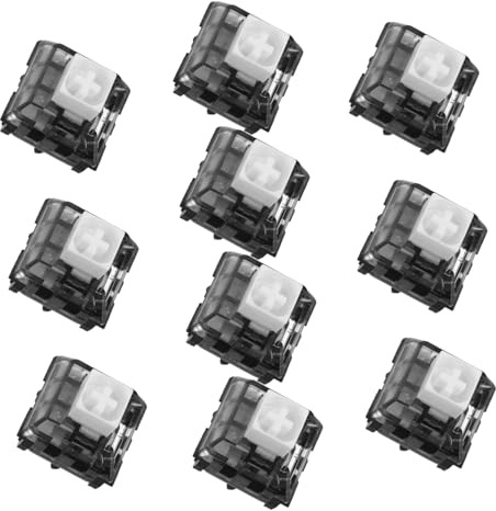 VILLFUL 10stücke Gaming-tastaturschalter Weiß Mechanisch Klick-schalter für Tastaturen Tastaturschalter mit Taktilem Feedback Hochleistungs Switches für Gaming und Büro Installieren