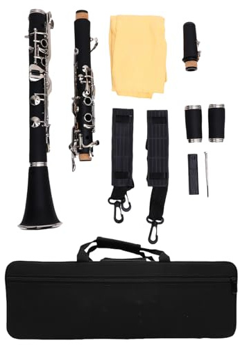 Luocute G Key Klarinette, 17 Tasten Profession Elles Holzbläser Instrument mit Importierten Nadel Federn Lederpads, für Anfänger Erwachsene Schüler Performance Band