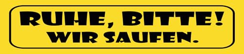 vianmo Blechschild 10x46 cm Ruhe bitte wir saufen Deko Geschenk Schild