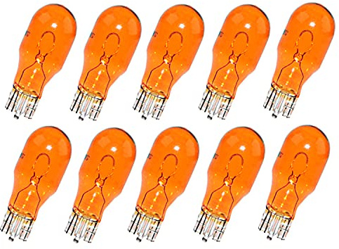 10x Jurmann WY16W 12V Orange Halogen Birne für Blinker vorne, hinten, Seitenblinker, Bremslicht, Hecklicht, Rückfahrlicht - E-geprüft