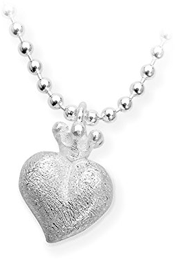 Heartbreaker Crown of my Heart Herz Anhänger I Edler Kettenanhänger aus 925 Sterling Silber I Nickelfreier Silber-Anhänger inkl. Verpackung I In Goldschmiedequalität gefertigt I LD LP 33 RM
