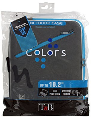 T'nB Colors Schutzhülle für Netbook (10,2' Zoll) Grau/Blau