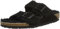 Birkenstock Classic Unisex Arizona Lammfell Pantoletten, Schwarz (Schwarz), 42 EU