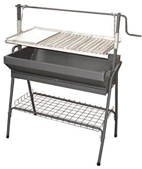 Barbacoa con plancha y parrilla 80X50X115