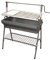 Barbacoa con plancha y parrilla 80X50X115