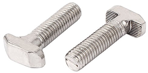sourcingmap® 2Stk M8 Gewinde Edelstahl Schraube T-Nut Drop-In Schiebe Bolzen 35 mm lange de
